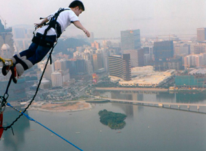 Puenting en Santiago de Compostela